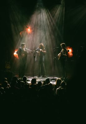 Das Trio bei einem ihrer Konzerte