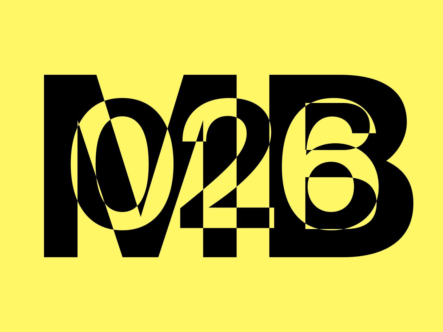 Schwarze Schrift auf gelbem Hintergrund: "MB 026"