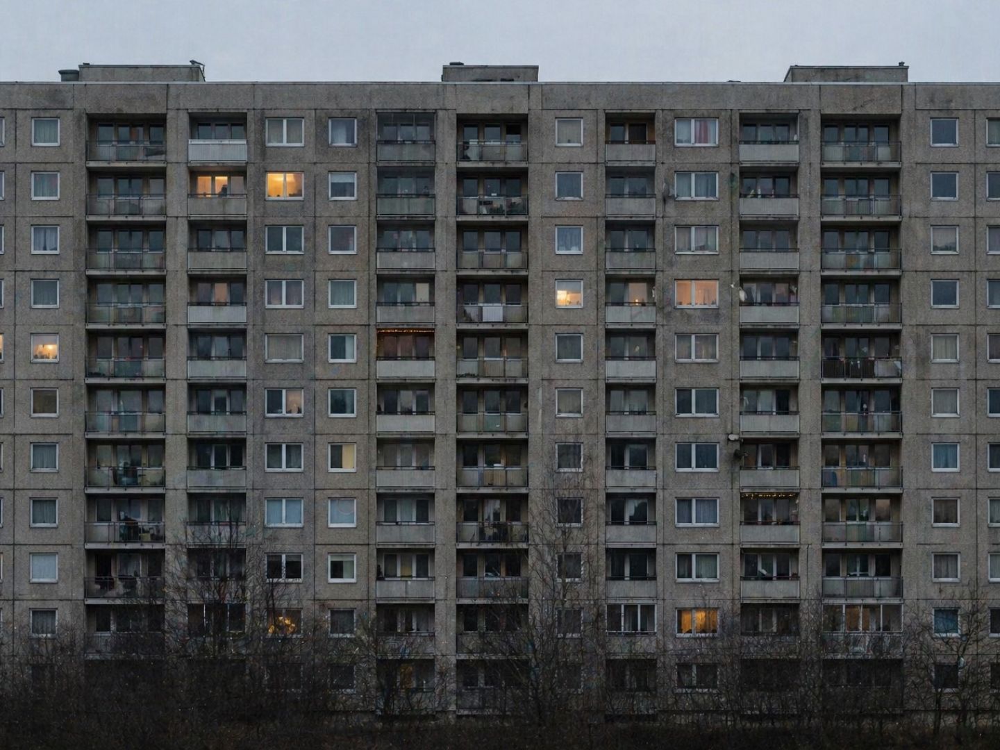 Ein Plattenbau.