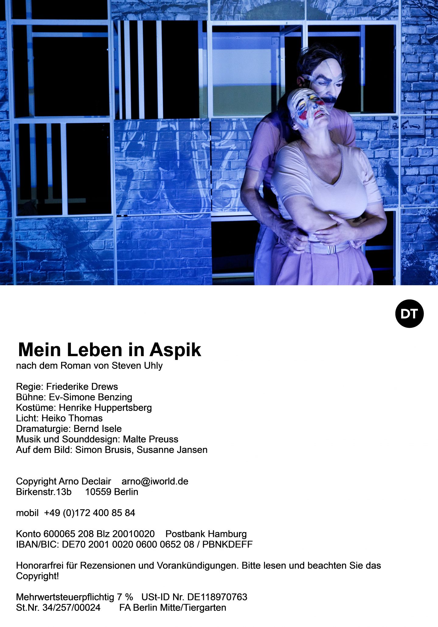 "Mein Leben ins Aspik" © Arno Declair