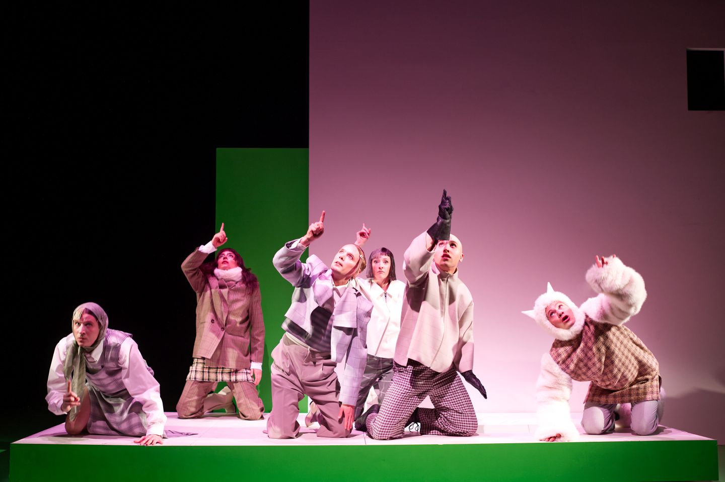 Das Ensemble von die Nashörner.