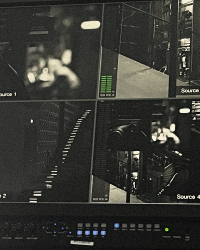 Kameraperspektiven auf dem Inspizienzpult